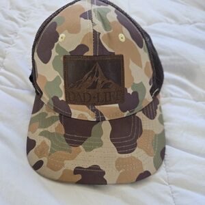 Dad Life Snapback Trucker Hat Multicolor OS Adjustable Mesh Back Camouflage0442